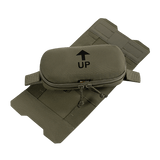 M‑Tac Horizontal Medical Pouch Elite i Cordura 500D med YKK AquaGuard lynlås og praktisk organizer. Ideel til feltmedicin.