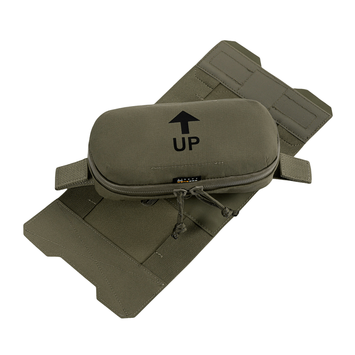 M‑Tac Horizontal Medical Pouch Elite i Cordura 500D med YKK AquaGuard lynlås og praktisk organizer. Ideel til feltmedicin.