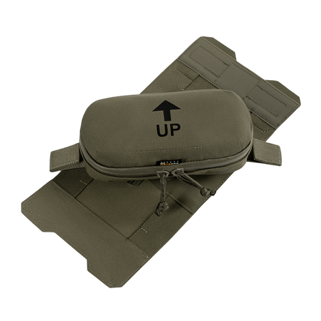 M‑Tac Horizontal Medical Pouch Elite i Cordura 500D med YKK AquaGuard lynlås og praktisk organizer. Ideel til feltmedicin.
