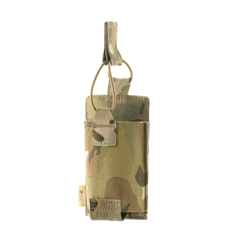 M-Tac Elastisk Lomme til 1 Magasin Elite Cordura i multicam design, sikker og hurtig adgang til magasiner, optimal til taktiske behov.