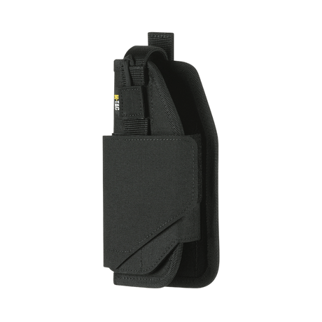 M-Tac Universal Taktisk Hylster Elite Venstre i sort lamineret Cordura 500D med justerbar strop og MOLLE-interface
