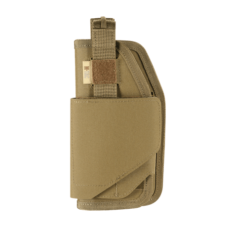 M-Tac Universal Taktisk Hylster Elite Venstre, justerbar hylster til pistoler, Cordura 500D, MOLLE-kompatibel, venstrehåndet design.
