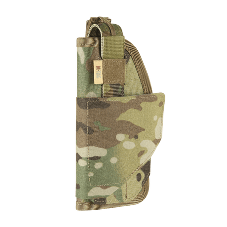 M-Tac Universal Taktisk Hylster Elite Venstre i lamineret Cordura 500D, justerbar til de fleste pistoler med YKK-strop og Velcro-lås.