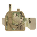 M-Tac Universal Taktisk Hylster Elite Venstre med Laser Cut Cordura 500D design og MOLLE-interface, camouflagefarvet.