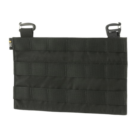 M‑Tac Front Panel til Cuirass QRS med MOLLE-system, Cordura 500D materiale og Woojin hardware, designet til militært brug.