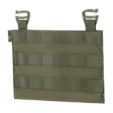 M‑Tac Front Panel til Cuirass QRS i Cordura 500D med MOLLE-stropper, ideel til militært brug og hurtig fastgørelse på udstyr.