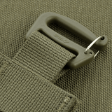 M‑Tac Front Panel til Cuirass QRS med Woojin hardware og MOLLE-stropper, der viser en robust krog til militært brug.