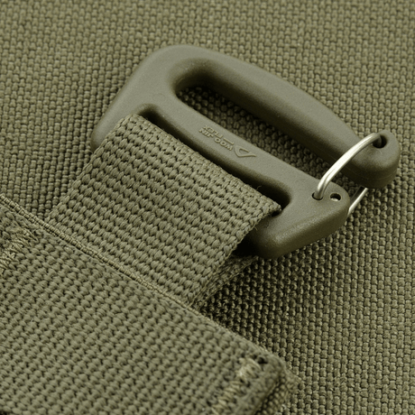M‑Tac Front Panel til Cuirass QRS med Woojin hardware og MOLLE-stropper, der viser en robust krog til militært brug.