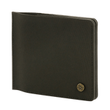 M‑Tac Pung Slim Elite, kompakt og stilfuld pung med messingnitte, designet til opbevaring af kontanter og kort. Slidstærk polymerkomposit.