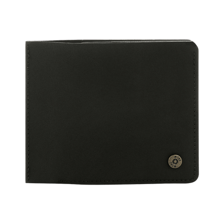 M-Tac Pung Slim Elite Gen. II kompakt sort pung med messingnitte, designet til kontanter og kort