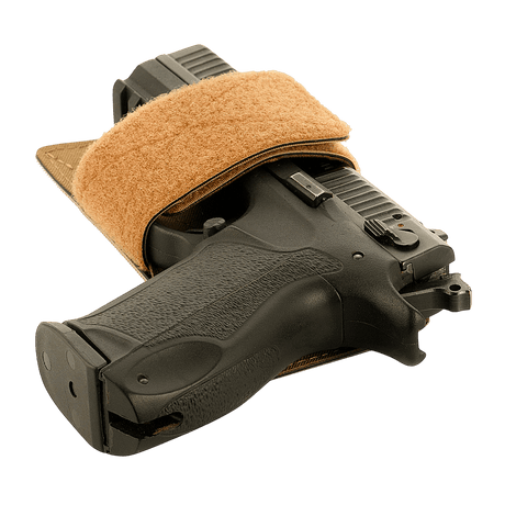 M-Tac Hylster-Insert Light til skjult bæring med justerbar velcrostrop for hurtig adgang til pistoler i taktiske tasker.