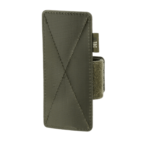 M-Tac Hylster-Insert Light i grøn, designet til taktiske tasker med justerbar velcrostrop til pistoler, velegnet til skjult bæring.