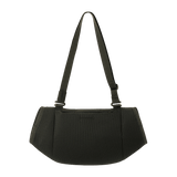 Sort håndtaske med justerbare stropper og minimalistisk design