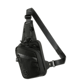 M-Tac Sling Pistoltaske Elite Hex i sort Cordura 1000D med justerbar skulderrem og fire rum, stilfuld og holdbar taske til skjult våben.