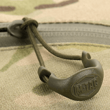 Nærbillede af M-Tac Sling Pistoltaske Elite Hex lynlås, der viser holdbar Cordura 1000D materiale.