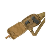 M-Tac Sling Pistoltaske Elite Hex med pistol, justerbar rem og rummelige rum til sikker transport