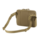 M-Tac Admin Taske Elite i slidstærkt Cordura materiale med justerbar skulderrem, set bagfra.