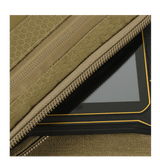 Detalje af M-Tac Admin Taske Elite lavet af Cordura 500D med slidstærkt materiale og kvalitetslynlås fra verdensførende producenter.