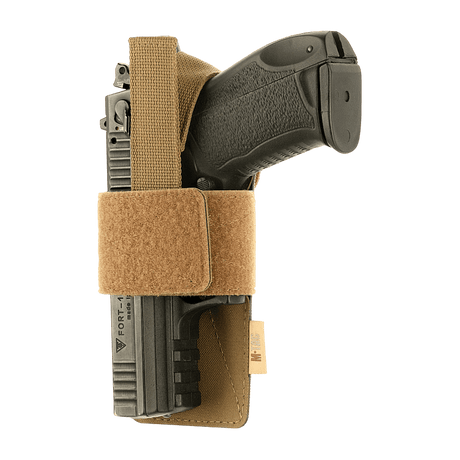 M-Tac Modulært Universalt Hylster med Lås Light til skjult bæring af pistoler med Velcro-fastgørelse i taktiske tasker og rygsække.