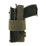 M-Tac Modulært Universalt Hylster med Lås Light til taktisk brug og skjult bæring af pistoler, justerbar Velcro-rem sikrer våbnet.