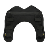 M-Tac Skulderpude til Plate Carrier Cuirass QRS i sort Cordura med 3D-mesh paneler for komfort og ventilation.