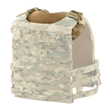 M-Tac Skulderpude til Plate Carrier Cuirass QRS monteret på en camouflagemønstret vest med høj komfort og holdbarhed