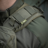 M-Tac Skulderpude til Plate Carrier Cuirass QRS i Cordura med 3D-mesh, fastgjort på bærerens skulder for øget komfort