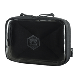 M-Tac Utility Organizer Slim Elite i sort Cordura 500D materiale med gennemsigtig PVC-forvæg til hurtig genstandsidentifikation