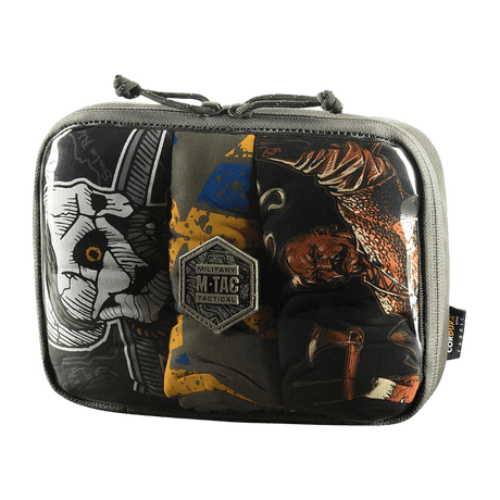 M-Tac Utility Organizer Slim Elite i Cordura 500D med transparent PVC-folie, velegnet til EDC-kit og opbevaring af nødvendige genstande.