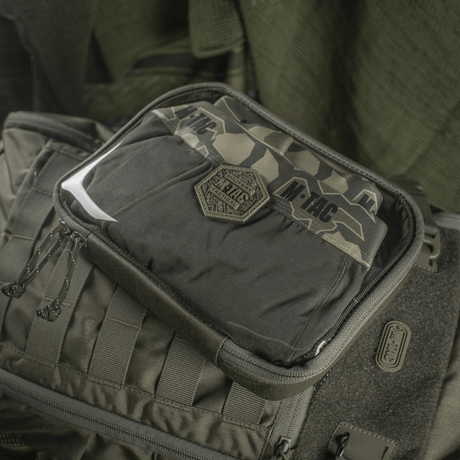 M-Tac Utility Organizer Slim Elite til EDC-kit, ergonomisk design, holdbar Cordura 500D, organiser i PVC-folie, Velcro indvendig væg.