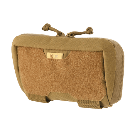 M-Tac Admin Pung Elite - Præsentation af brun Cordura 500D organizer med MOLLE-system og AquaGuard lynlås