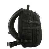 Sort M-Tac Mission Pack Elite rygsæk med ergonomisk design, lavet af slidstærkt Cordura 1000D med MOLLE LASER CUT-system.