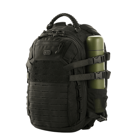 M-Tac Mission Pack Elite rygsæk med holdbart Cordura 1000D materiale og MOLLE LASER CUT-system, ergonomisk og stilfuld design.