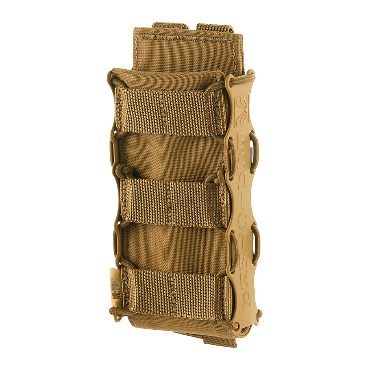M-Tac Mag Pouch Kolchan til AK/AR i Cordura 1000D med MOLLE montering, kompatibel med AK og AR magasiner, brun farve.