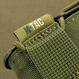 M-Tac Mag Lomme Kolchan til AK/AR Mini i grøn Cordura 1000D, med MOLLE-system og stødresistente plastikindsatser for magasinsikring.