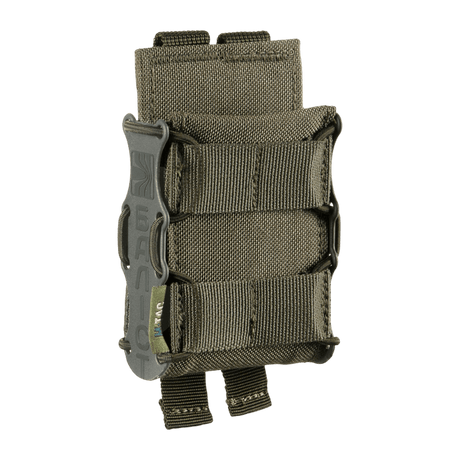 M-Tac Mag Lomme Kolchan til AK/AR Mini fremstillet af slidstærkt Cordura 1000D med MOLLE-system, ideel til magasinopbevaring.