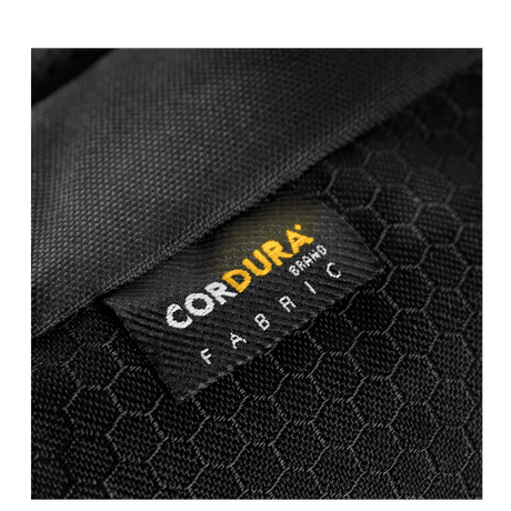 M-Tac Konvert Taske Elite detalje af Cordura-stofmærke for holdbarhed og stil