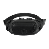 M‑Tac Bæltetaske Elite Hex i sort Cordura 500D med YKK lynlåse og Woojin spænder, ideel til hverdagsbrug eller taktisk udstyr.