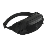 M‑Tac Bæltetaske Elite Hex i sort, stilfuld taske med Cordura 500D, to rum, vandtætte lynlåse, perfekt til hverdags- og taktisk brug.