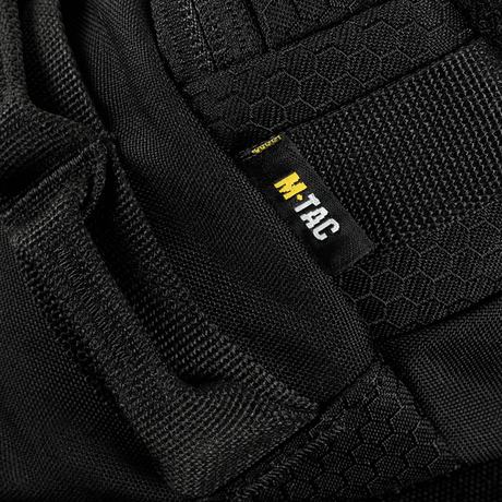 Nærbillede af M‑Tac Bæltetaske Elite Hex med Cordura materiale og M-Tac logo