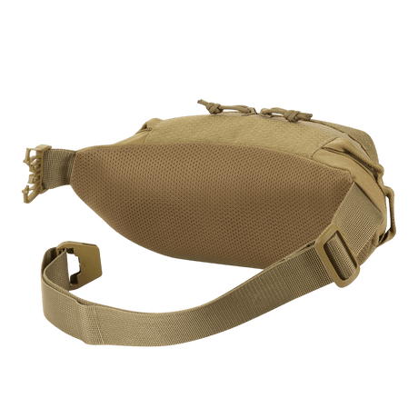 M‑Tac Bæltetaske Elite Hex, kompakt Cordura 500D taske med YKK lynlåse og Woojin spænder, set fra bagsiden.