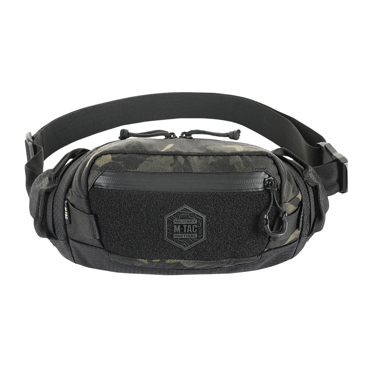 M‑Tac Bæltetaske Elite Hex i Cordura med to opbevaringsrum, YKK lynlåse og Woojin spænder, ideel til hverdagsbrug og taktisk udstyr.