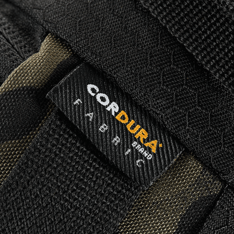 M‑Tac Bæltetaske Elite Hex i Cordura stof, tæt på detaljeret mærkevisning.