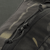 Close-up af M‑Tac Bæltetaske Elite Hex med YKK lynlås på Cordura 500D, fremviser det taktiske design og holdbarhed.