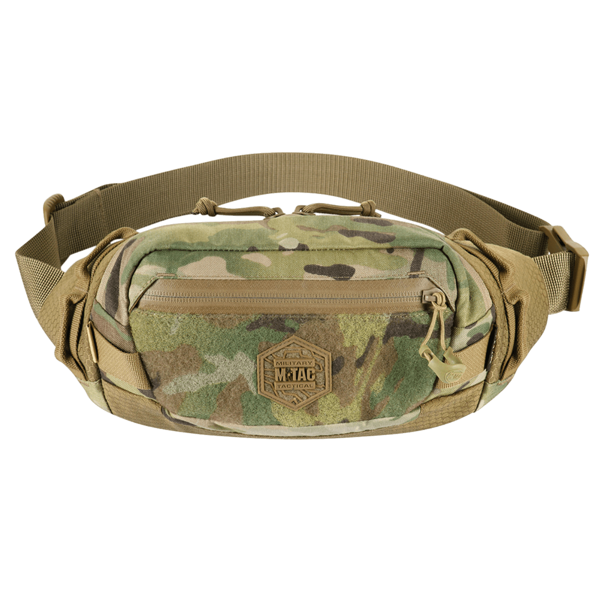 M‑Tac Bæltetaske Elite Hex i camouflage design med Cordura 500D, praktisk til hverdagsbrug og taktisk udstyr.