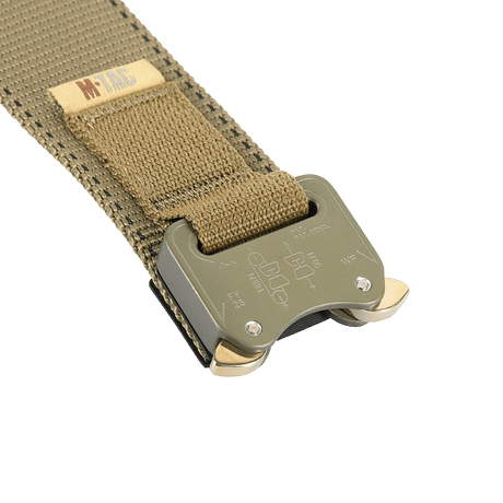 M-Tac Taktisk Bælte med Cobra-spænde, robust bælte i slidstærkt nylon med Austrialpin spænde, ideel til militær og skytter.