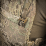 M-Tac Frontpanel til Plate Carrier Cuirass QRS XL med MOLLE-system og slidstærkt Cordura 500D-materiale, klar til militærbrug.