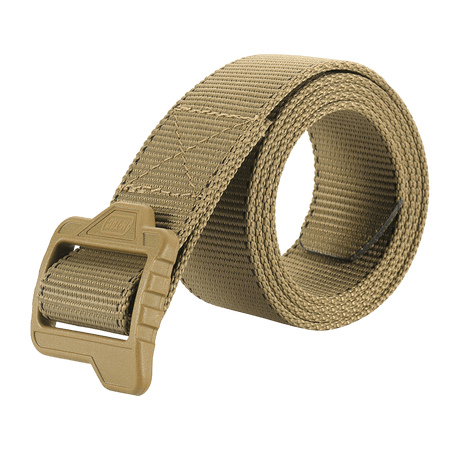 M-Tac Taktisk Paratrooper Bælte, 40 mm bredt i slidstærk nylonwebbing med polyamid lås, ideelt til taktisk brug og holdbar over tid.