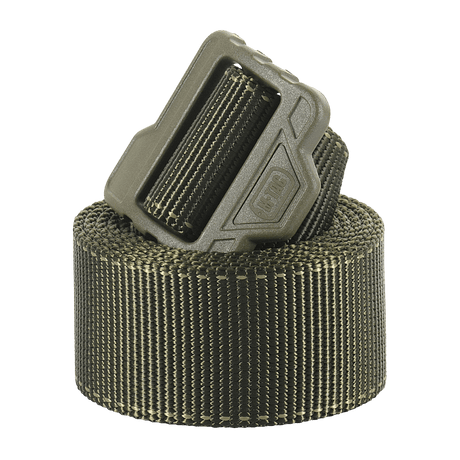 M-Tac Taktisk Paratrooper Bælte i slidstærk nylonwebbing med polyamid lås, ideelt til soldater og aktive personer, 40 mm bredt.