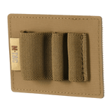 M-Tac Modulær Indsats Small (3 sektioner) i slidstærkt polymerkomposit med elastiske stropper til EDC-udstyr, beige farve, set forfra.